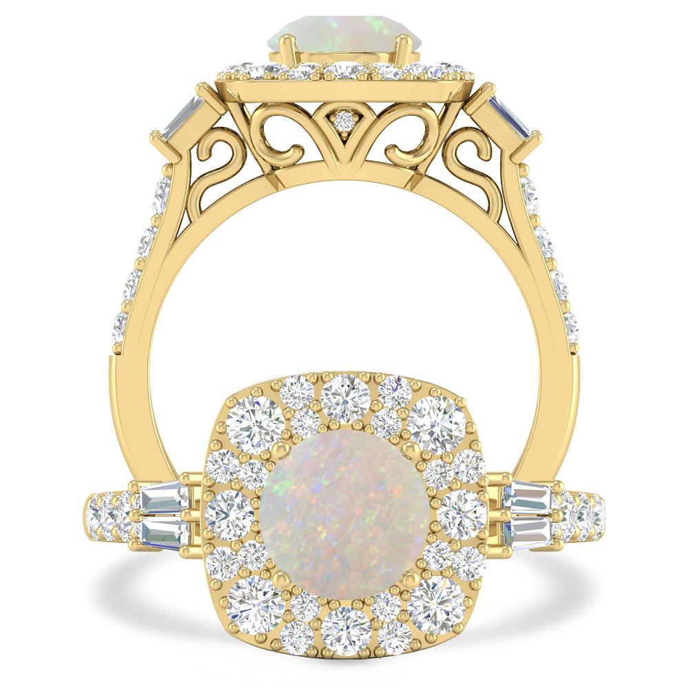 Yellow Gold - Opal