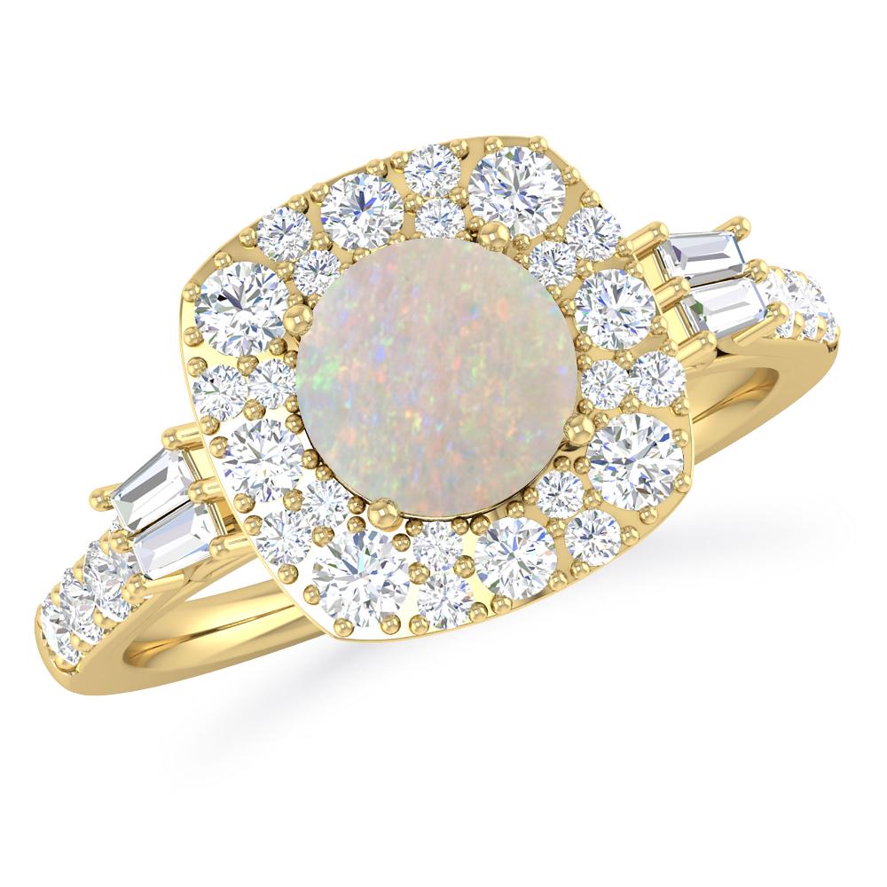 Yellow Gold - Opal