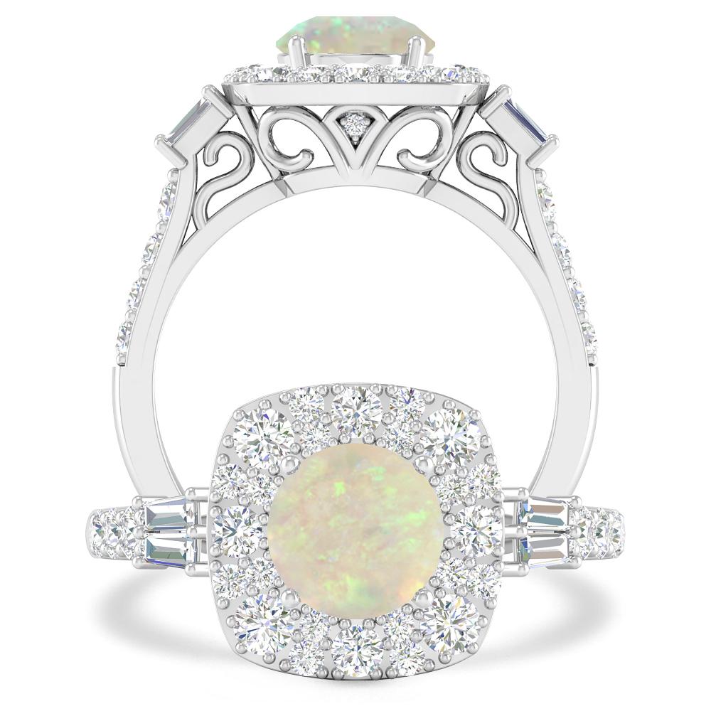 White Gold - Opal