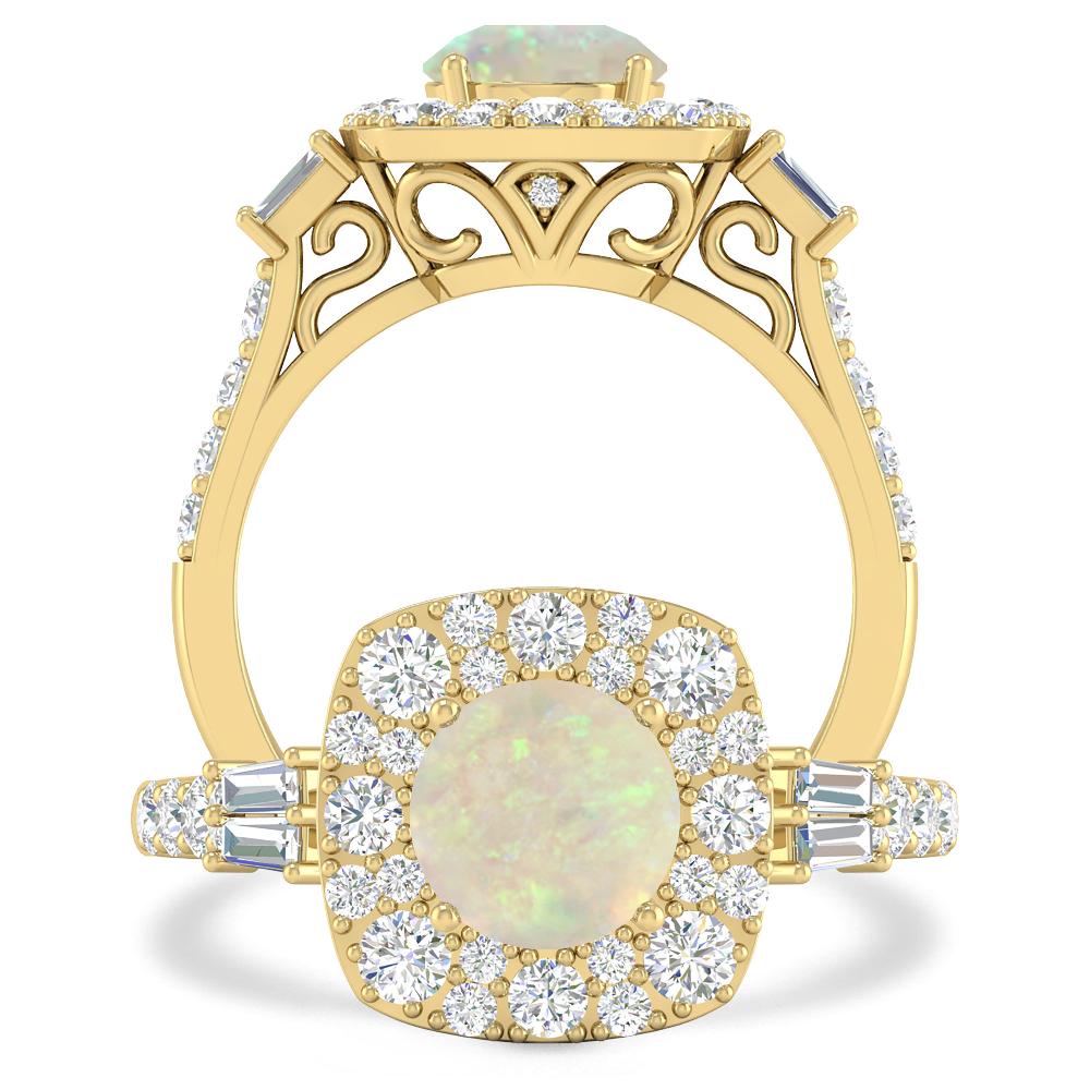 Yellow Gold - Opal