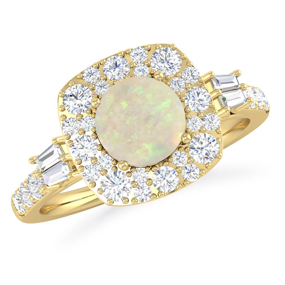 Yellow Gold - Opal