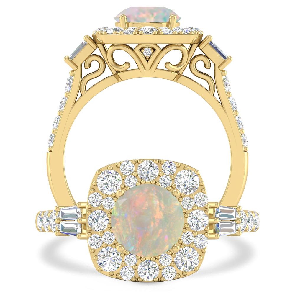 Yellow Gold - Opal