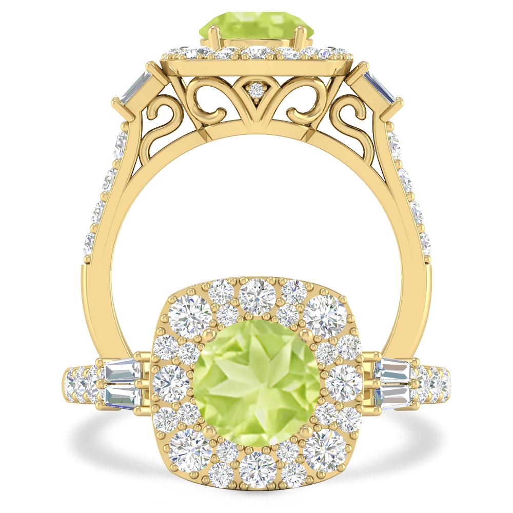 Yellow Gold - Peridot