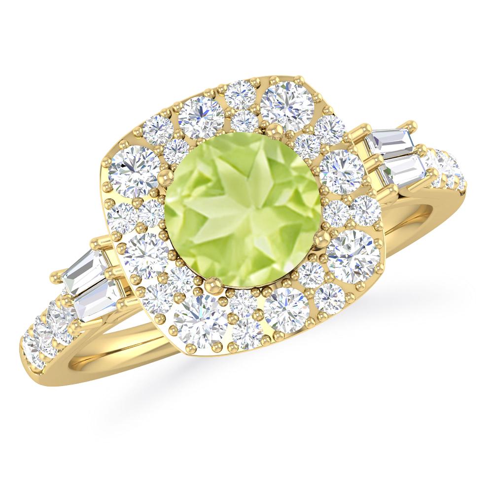 Yellow Gold - Peridot