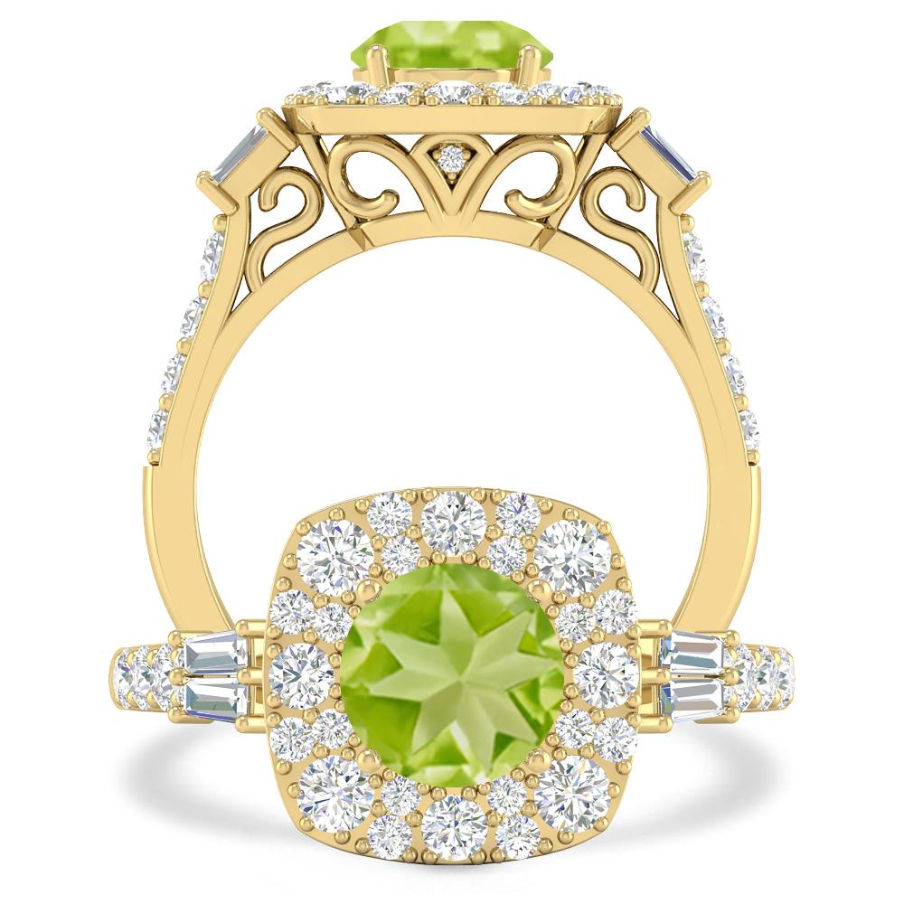 Yellow Gold - Peridot