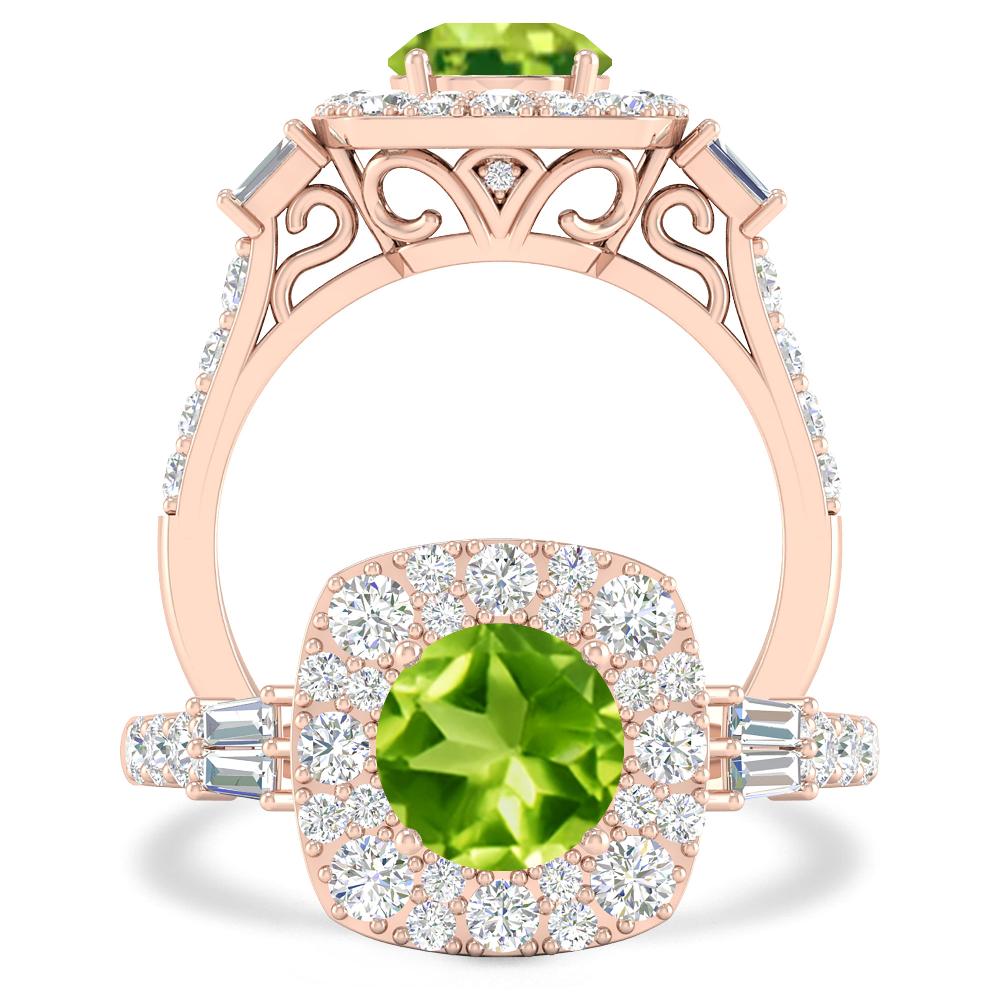 Rose Gold - Peridot