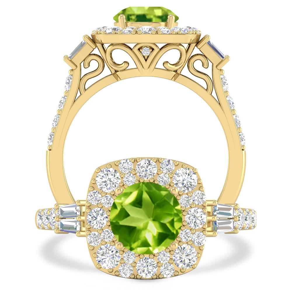 Yellow Gold - Peridot