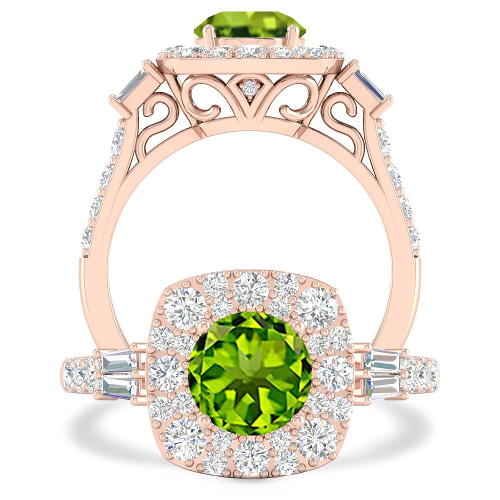 Rose Gold - Peridot