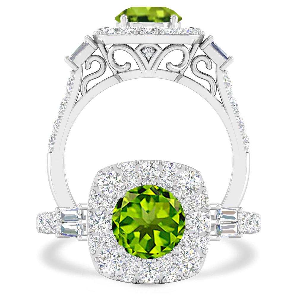 White Gold - Peridot