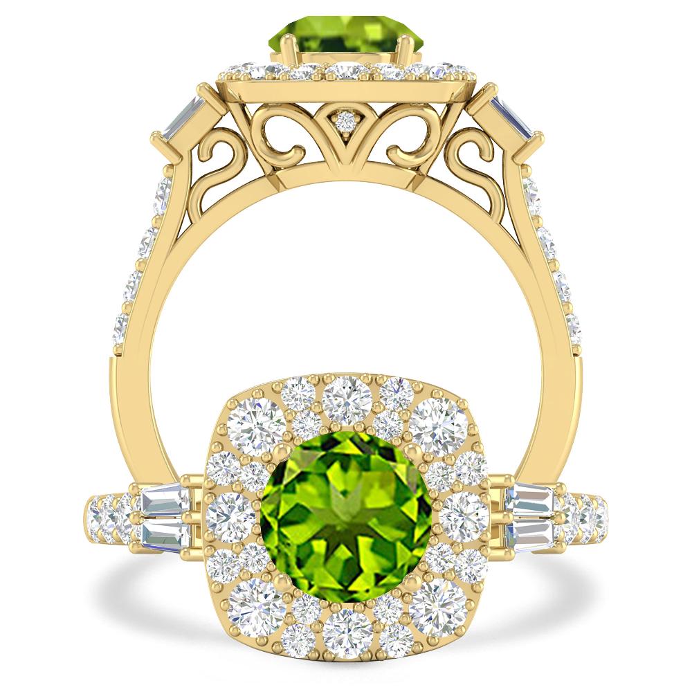 Yellow Gold - Peridot