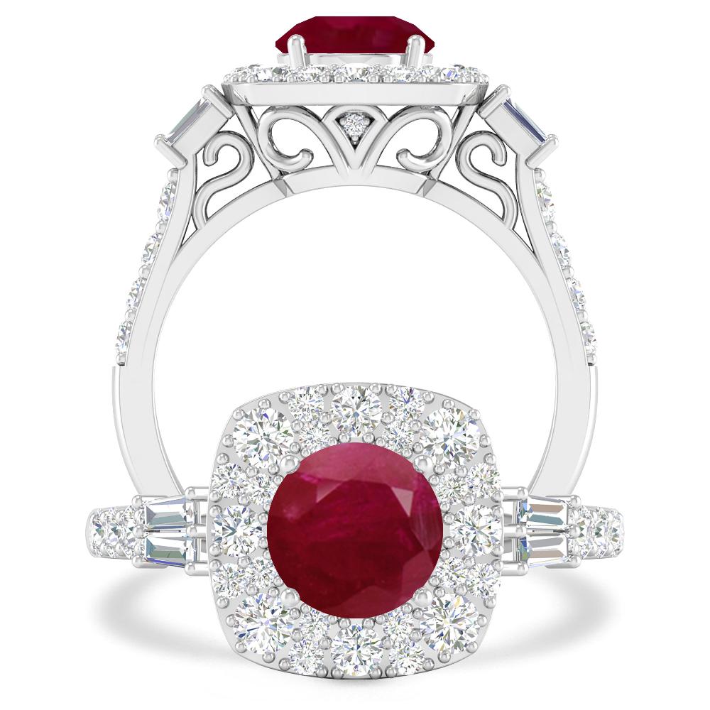 White Gold - Ruby