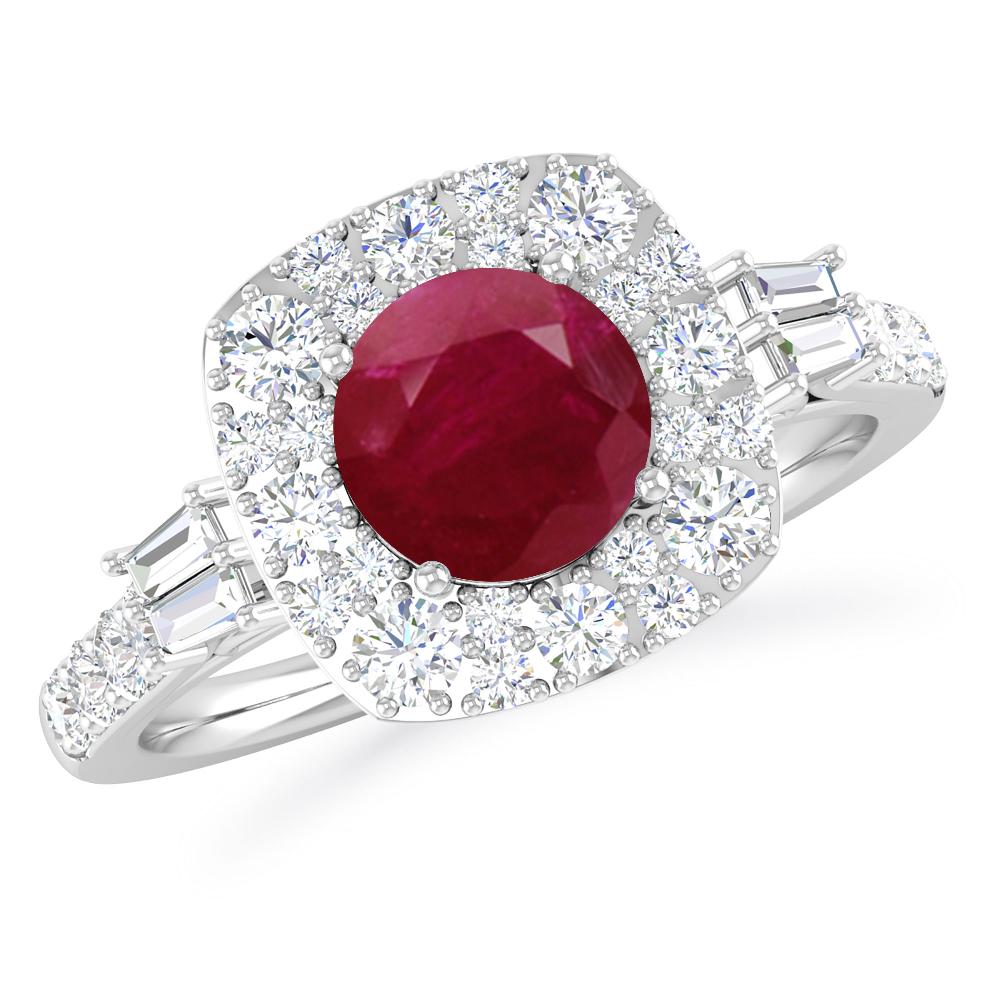 White Gold - Ruby