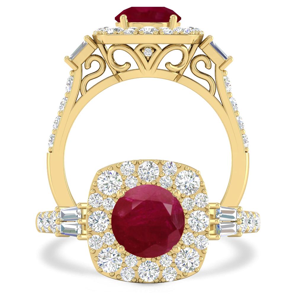 Yellow Gold - Ruby