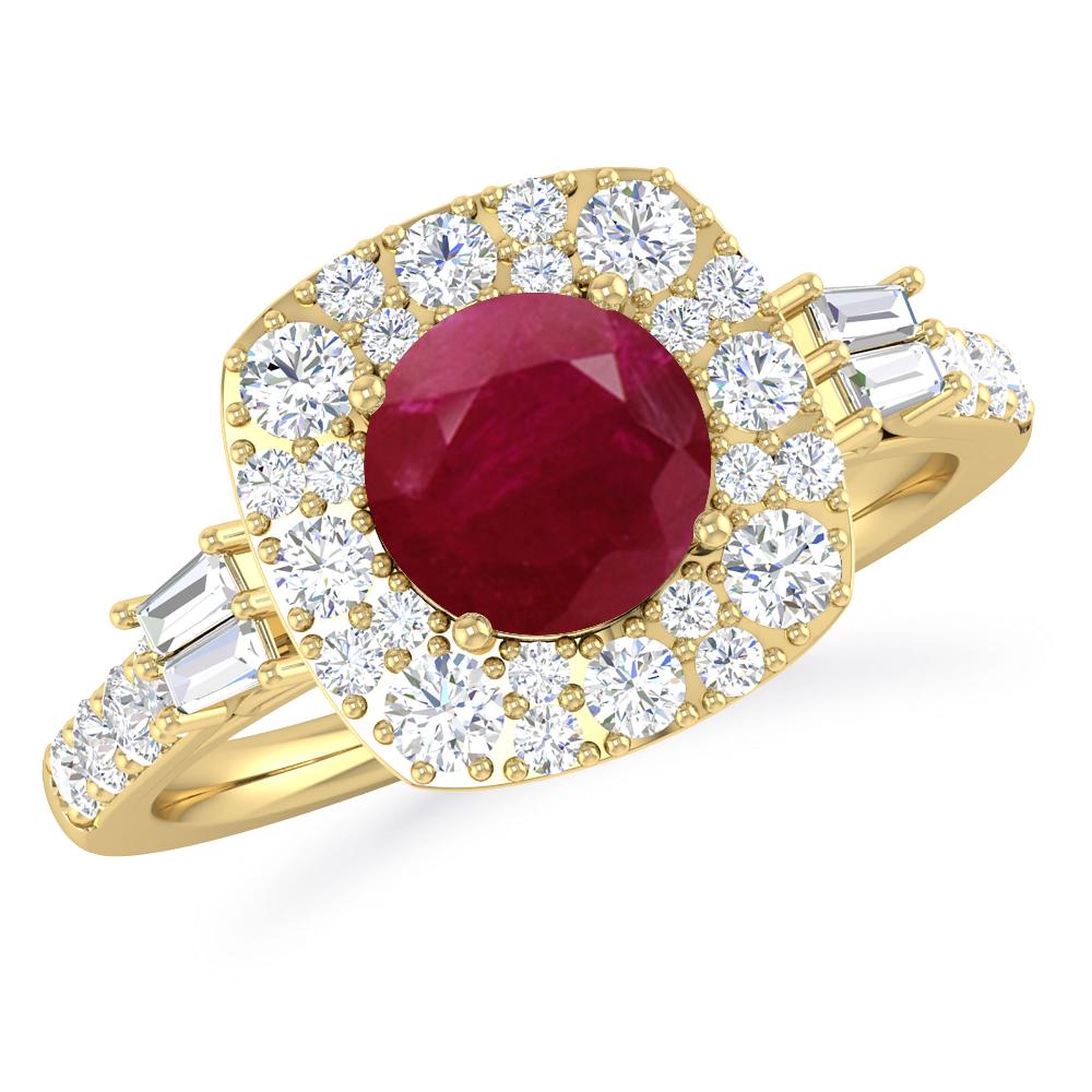 Yellow Gold - Ruby