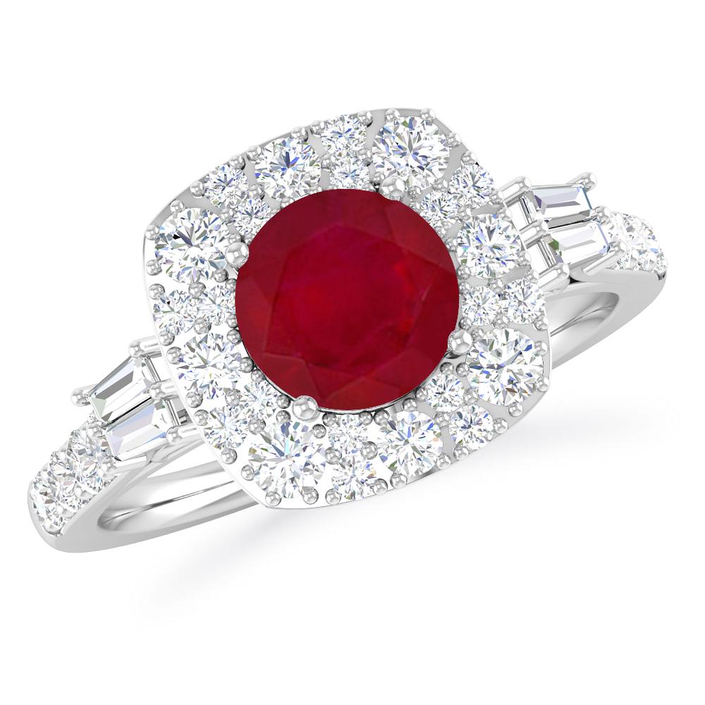 White Gold - Ruby