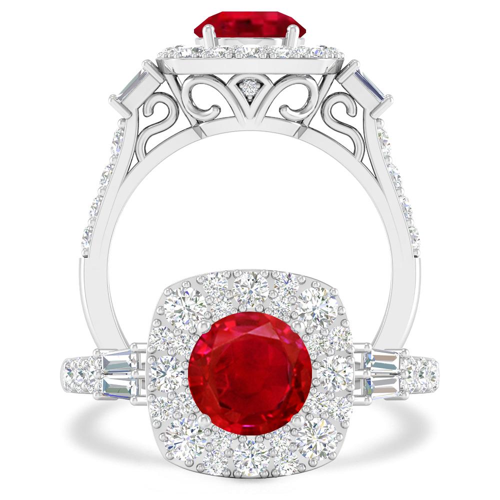 White Gold - Ruby