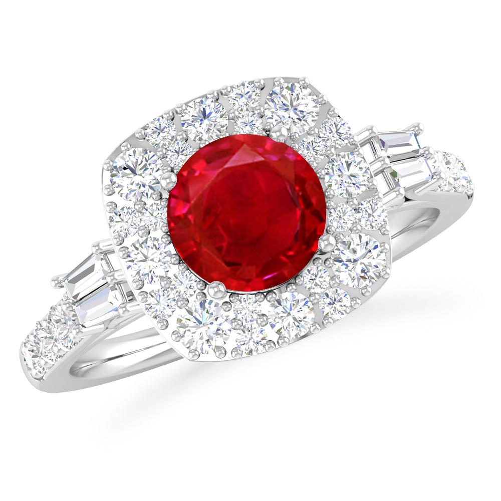 White Gold - Ruby