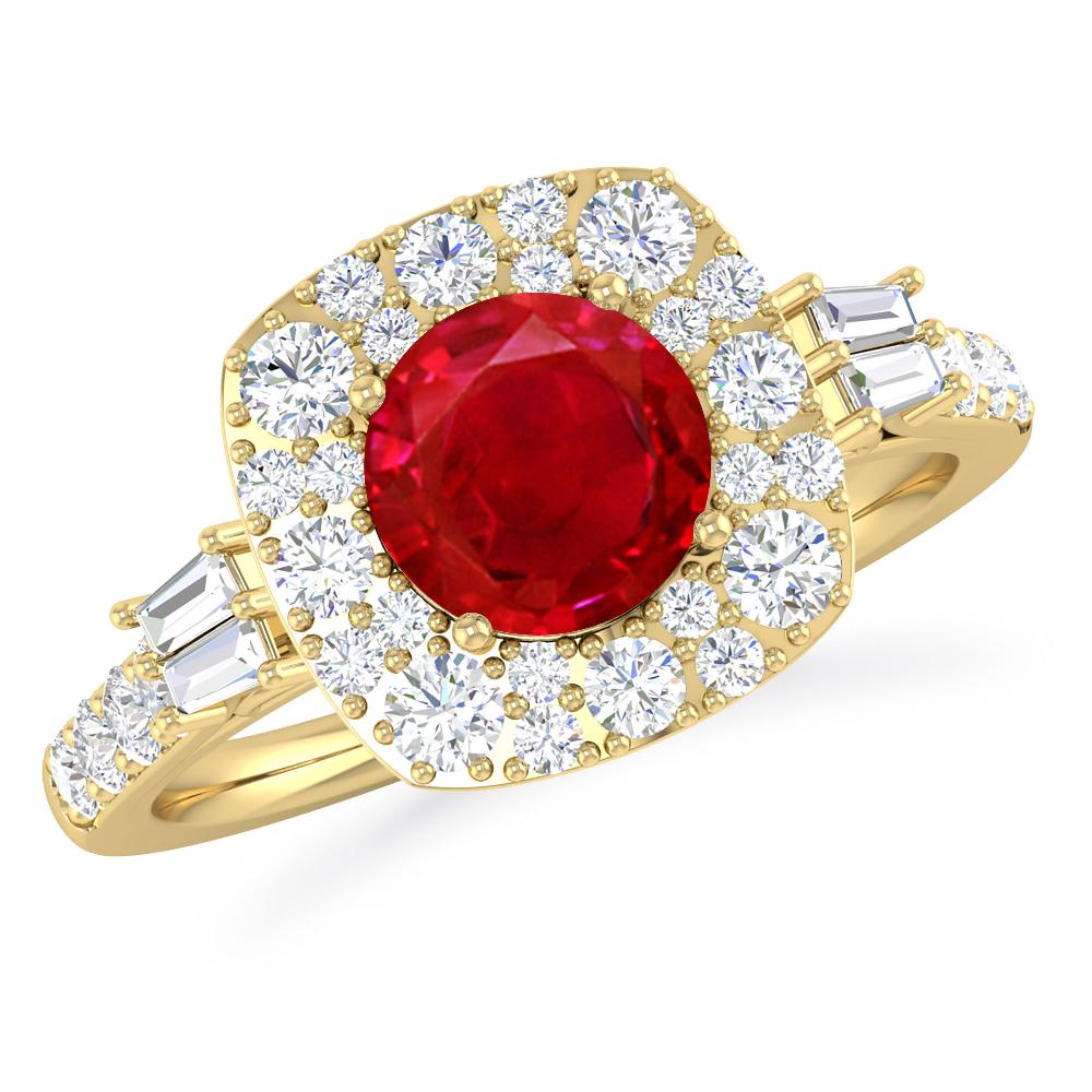 Yellow Gold - Ruby