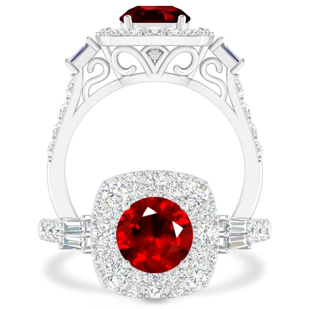 White Gold - Ruby