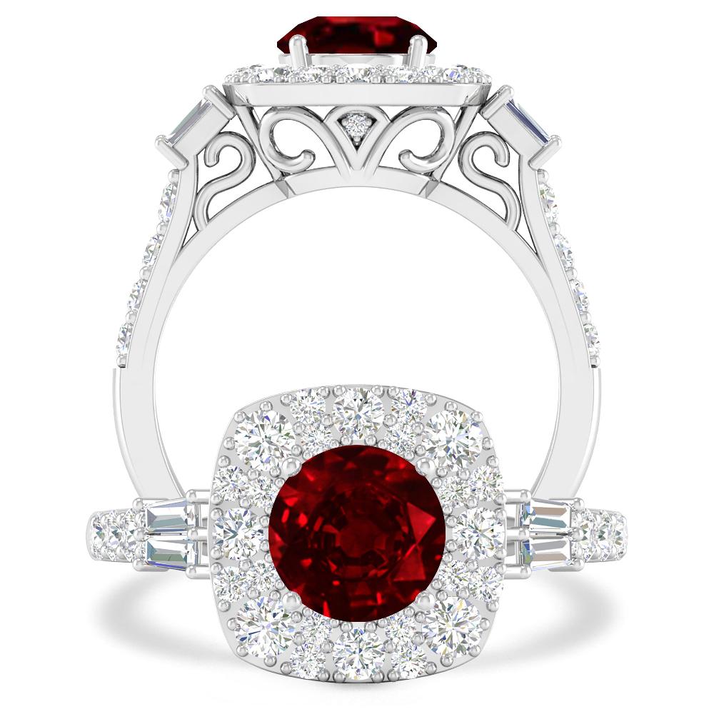 White Gold - Ruby