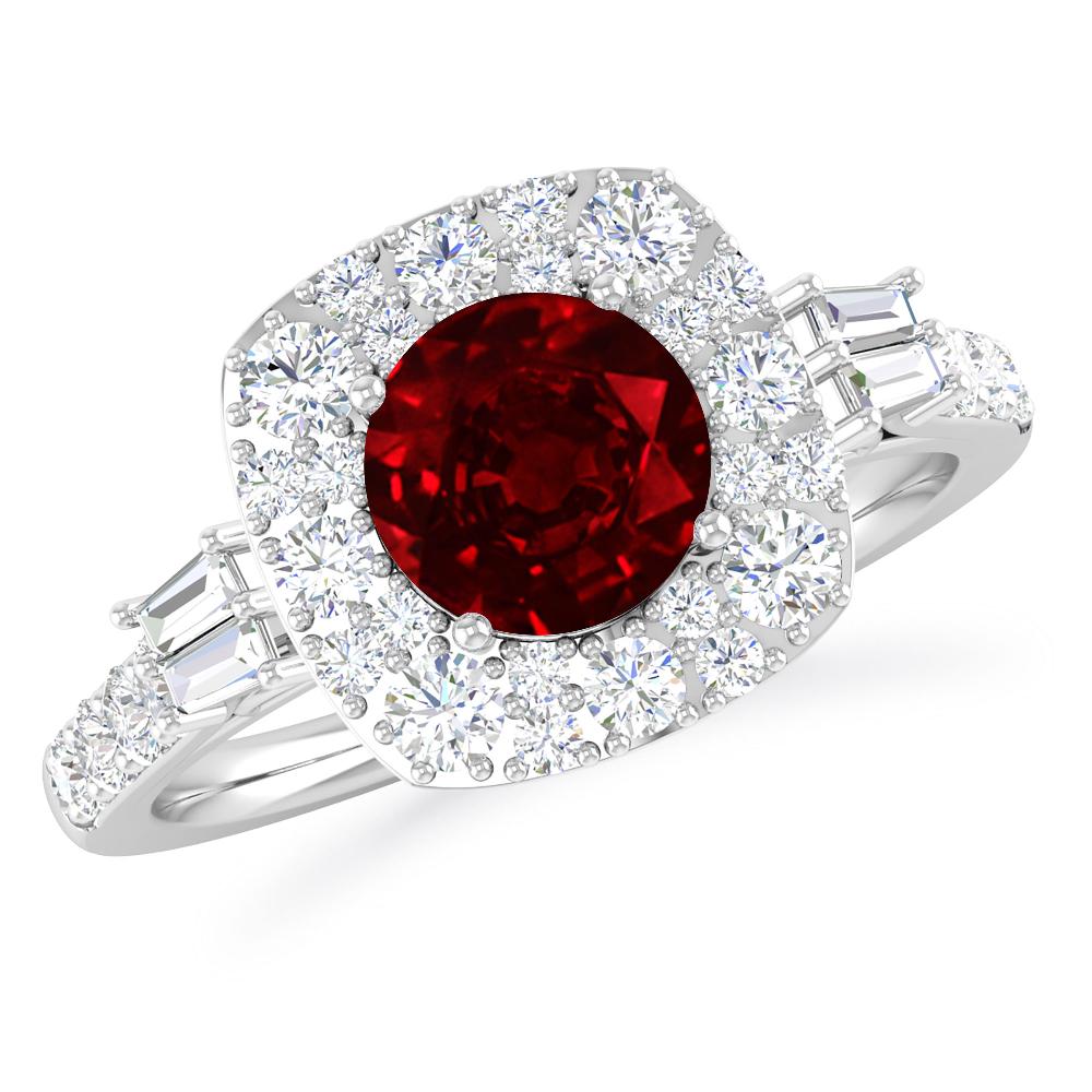 White Gold - Ruby