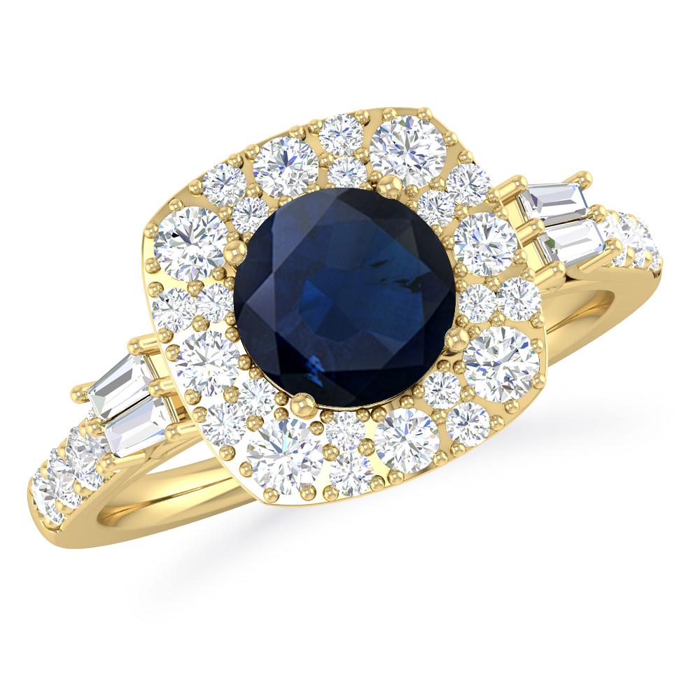 Yellow Gold - Sapphire