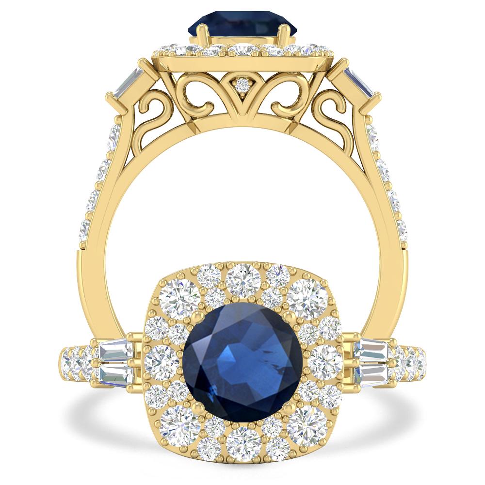 Yellow Gold - Sapphire