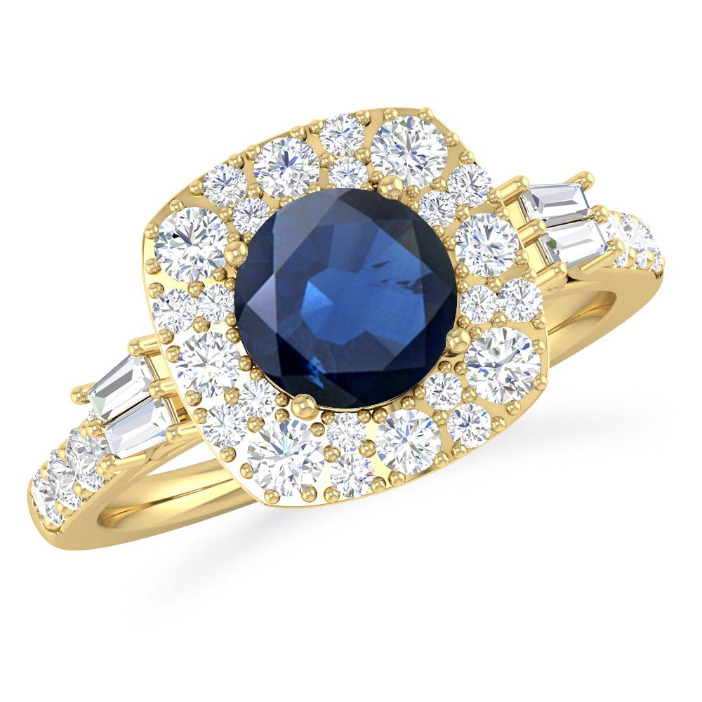 Yellow Gold - Sapphire