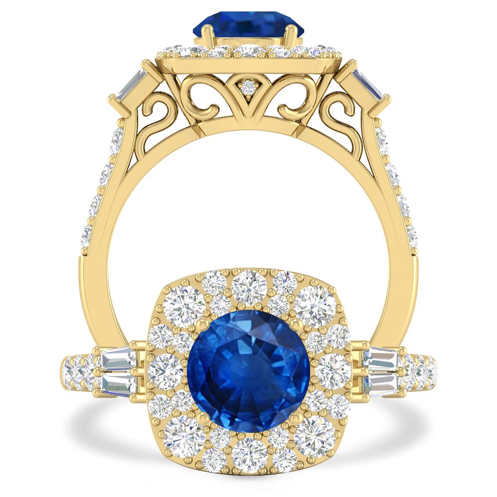 Yellow Gold - Sapphire