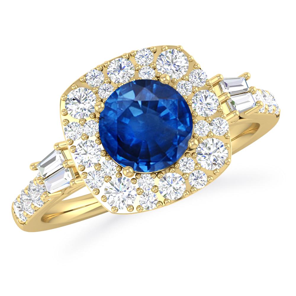 Yellow Gold - Sapphire