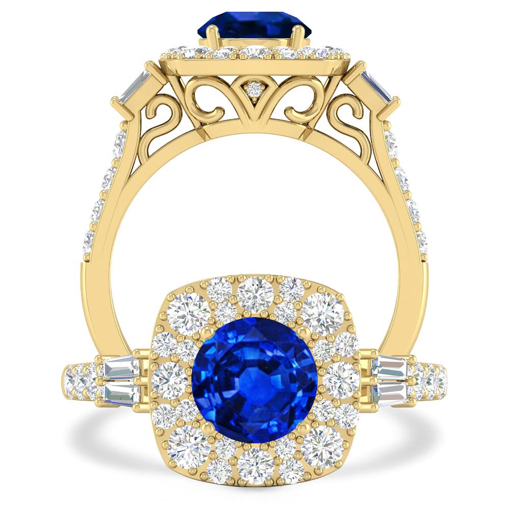 Yellow Gold - Sapphire