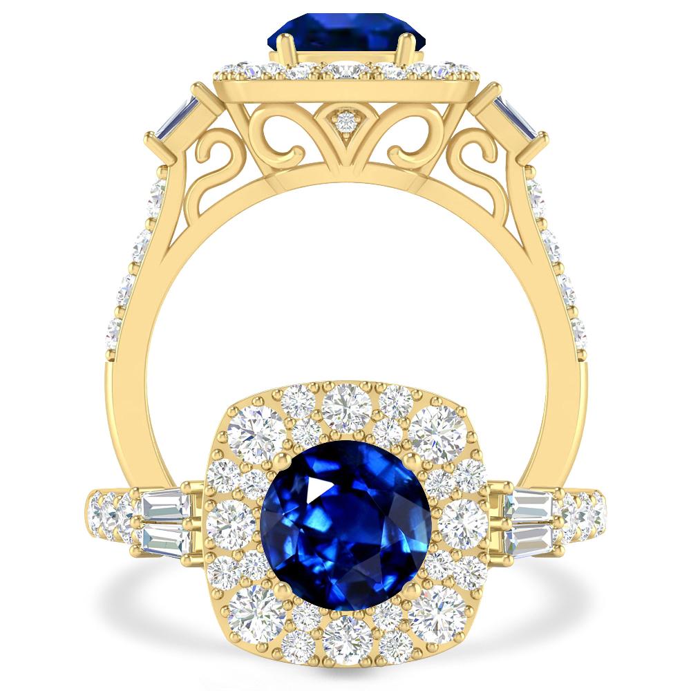 Yellow Gold - Sapphire