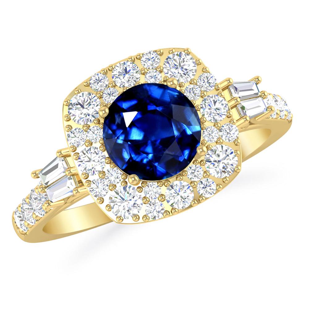 Yellow Gold - Sapphire