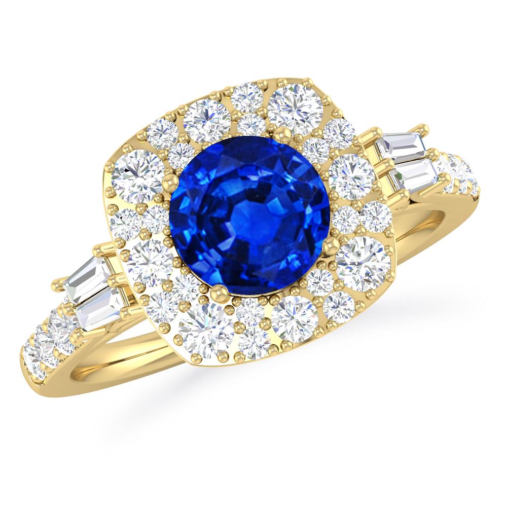 Yellow Gold - Sapphire