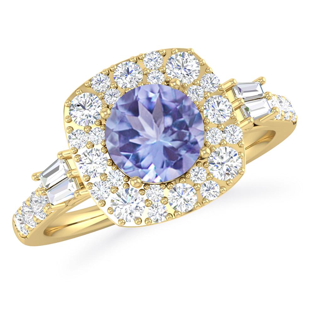 Yellow Gold - Tanzanite