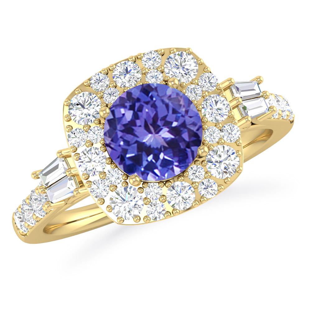 Yellow Gold - Tanzanite