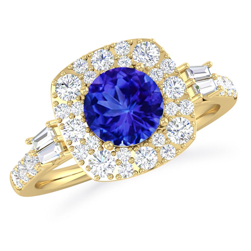 Yellow Gold - Tanzanite