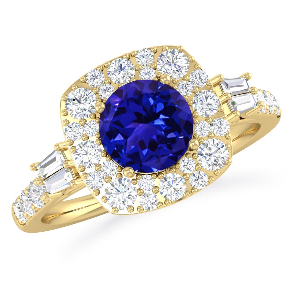 Yellow Gold - Tanzanite