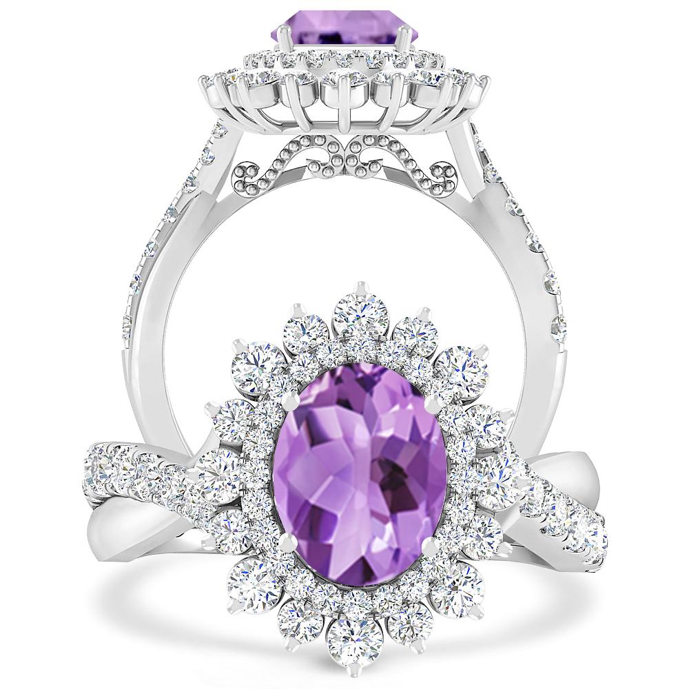 White Gold - Amethyst