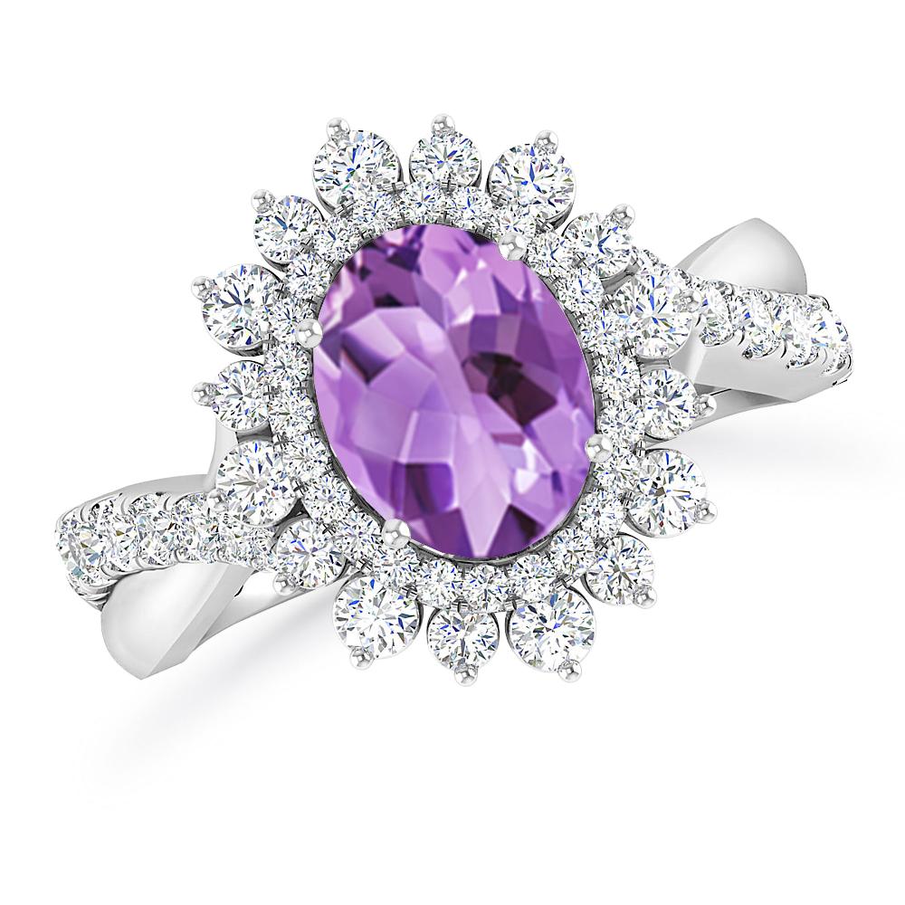 White Gold - Amethyst