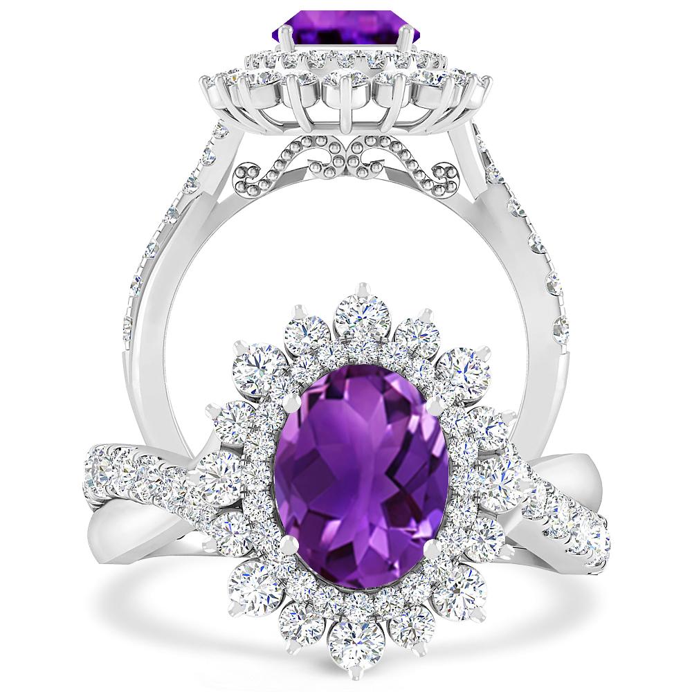 White Gold - Amethyst