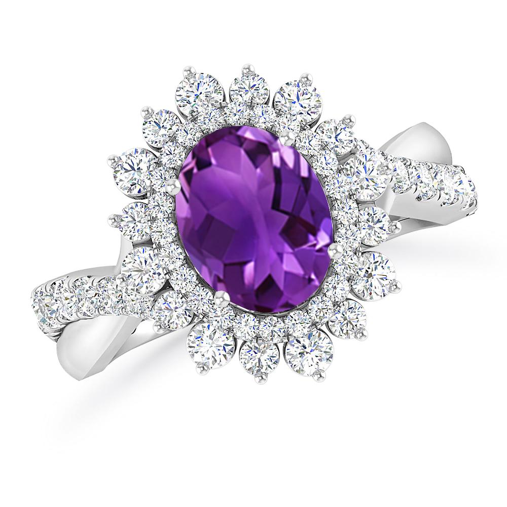 White Gold - Amethyst