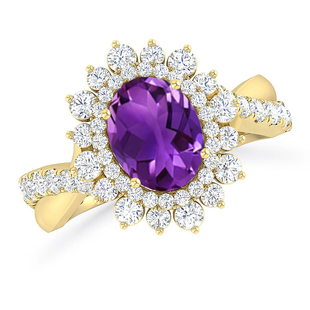 Yellow Gold - Amethyst