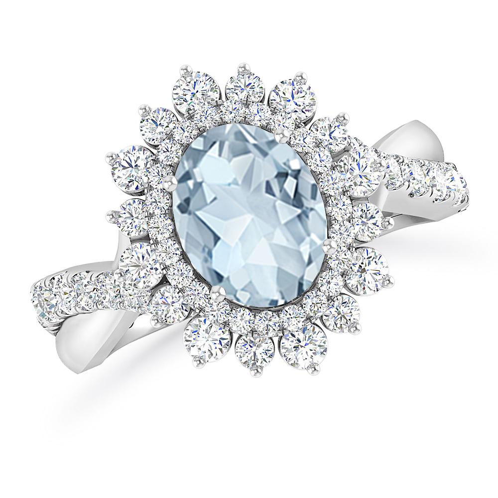 White Gold - Aquamarine