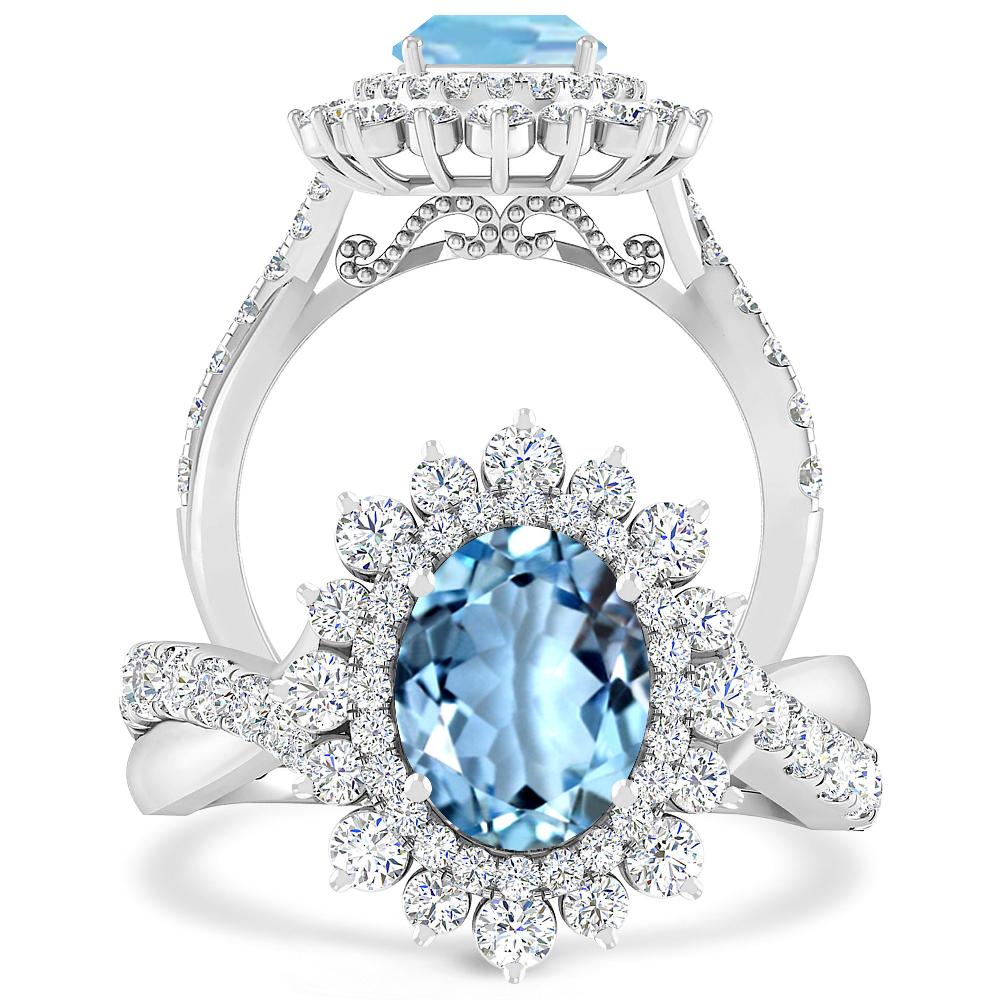 White Gold - Aquamarine