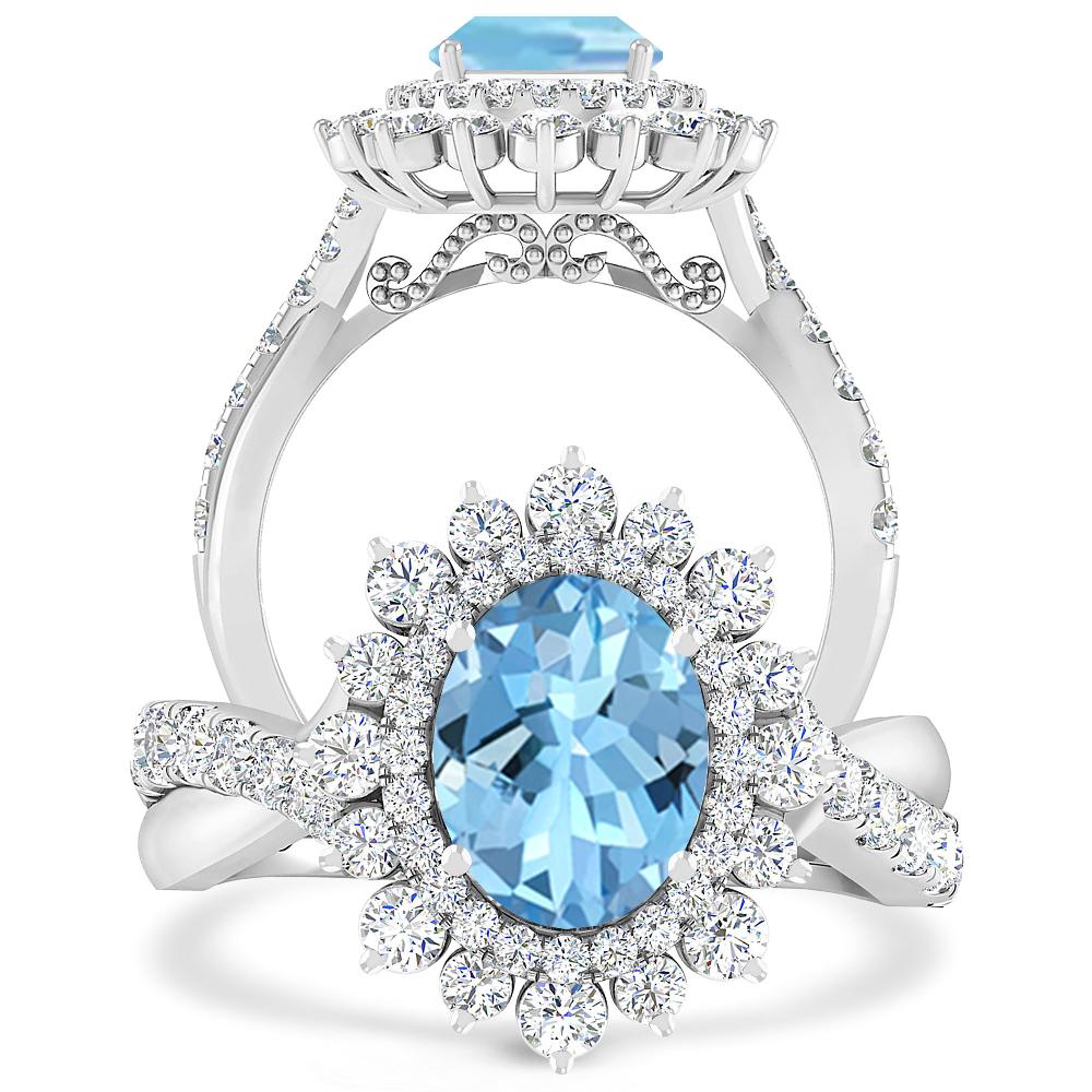 White Gold - Aquamarine