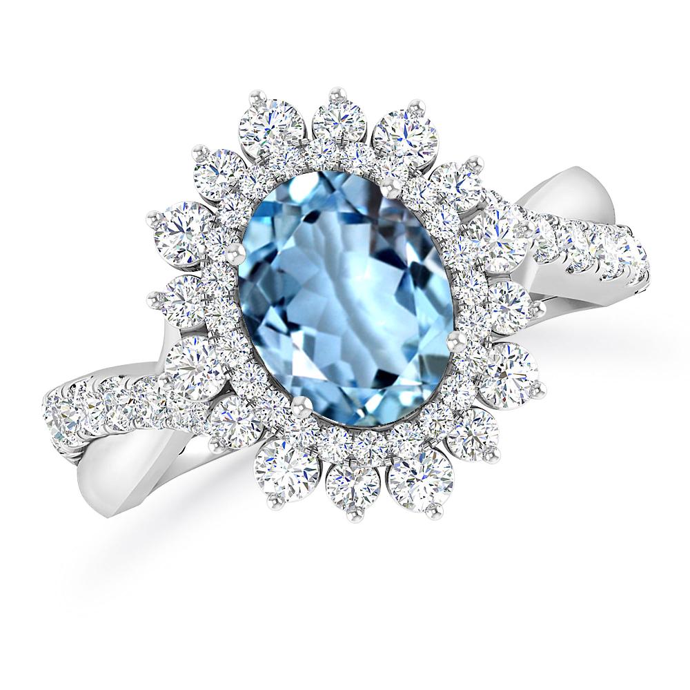 White Gold - Aquamarine