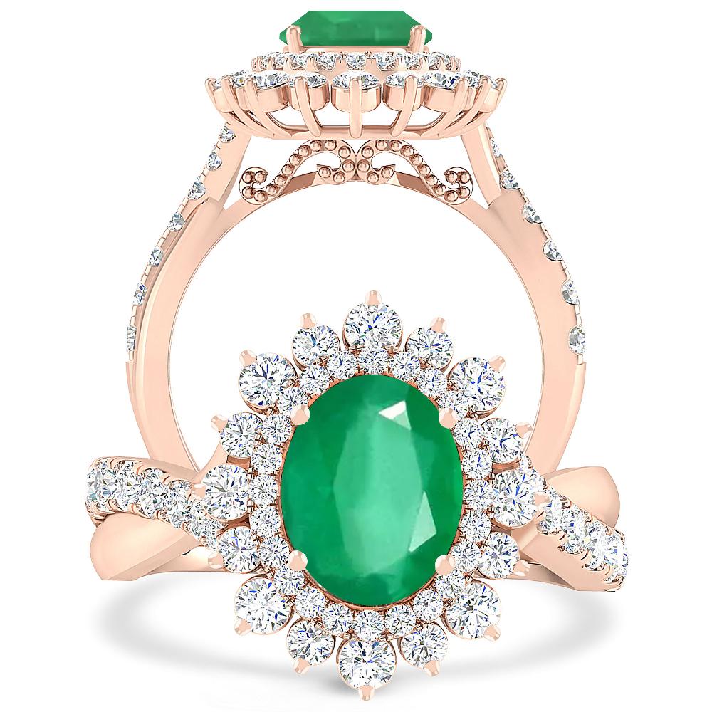 Rose Gold - Emerald