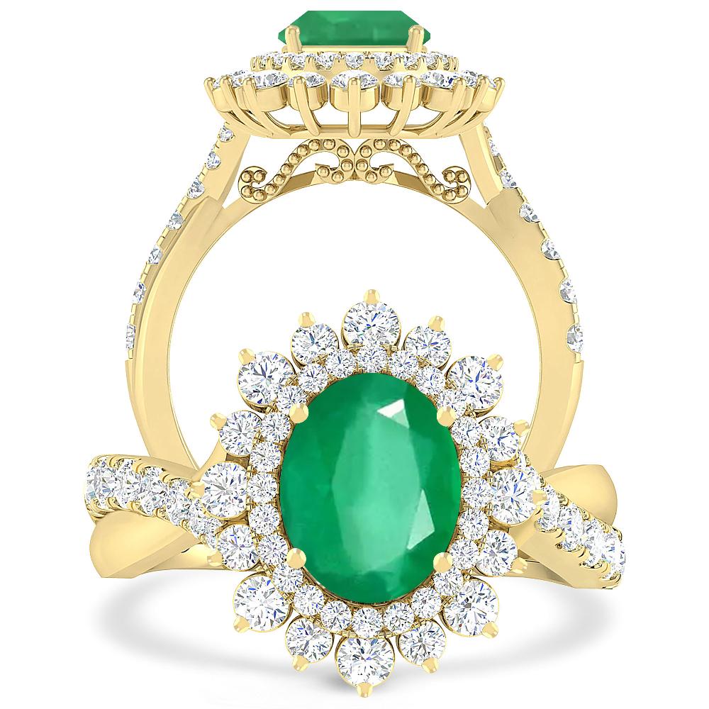 Yellow Gold - Emerald