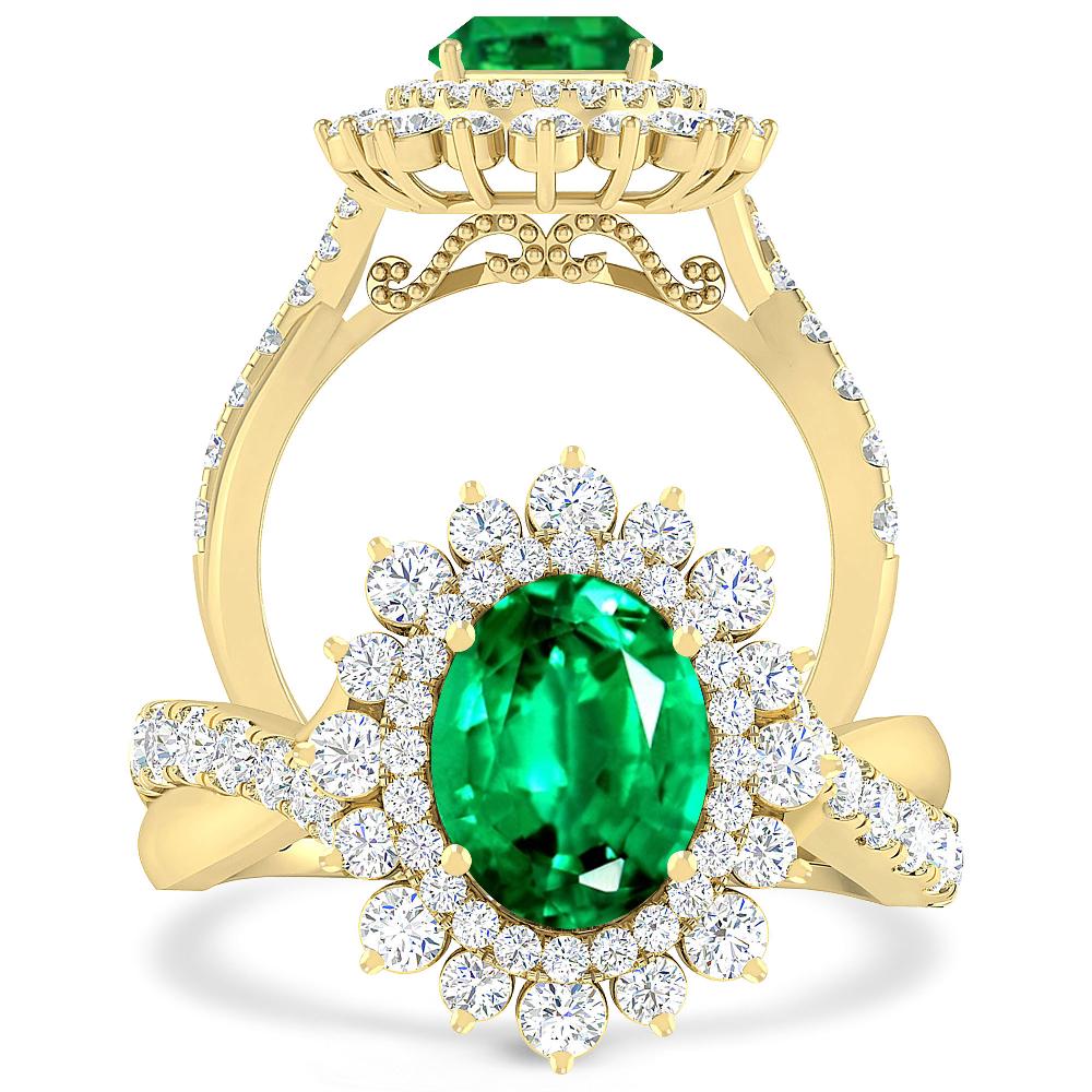 Yellow Gold - Emerald